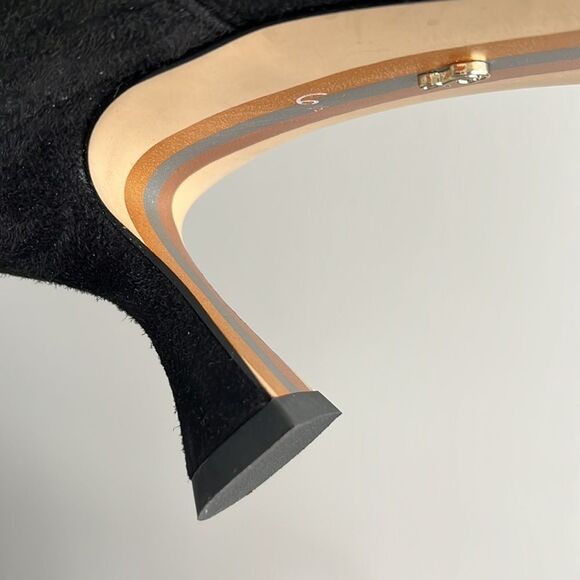 Womens Sam Edelman Lani Square Toe Chelsea Boots in Black Suede NWOB - Picture 8 of 10